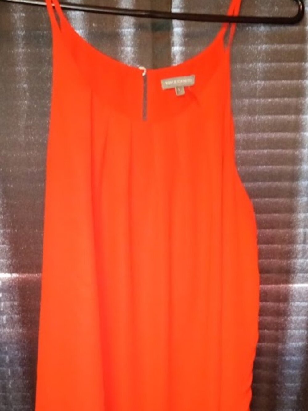 VINCE CAMUTO Fully Lined Tank RED spaghetti straps Large